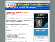 Tablet Screenshot of platinumpowerseller.com